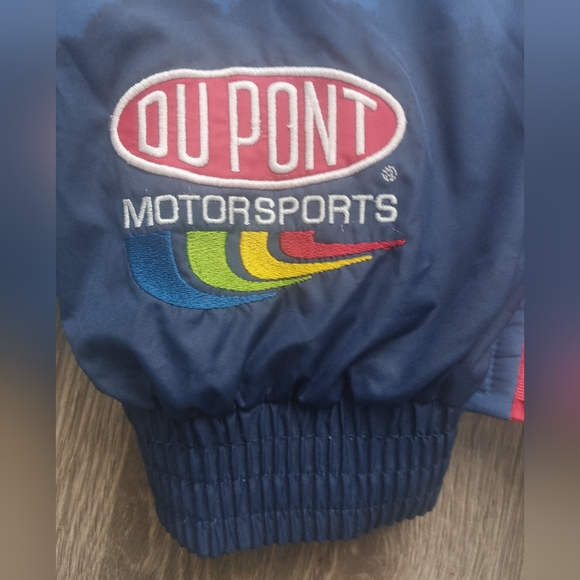 Vintage Nascar Chase Authentics Jeff Gordan zip up jacket. Blue red yellow - Picture 5 of 9